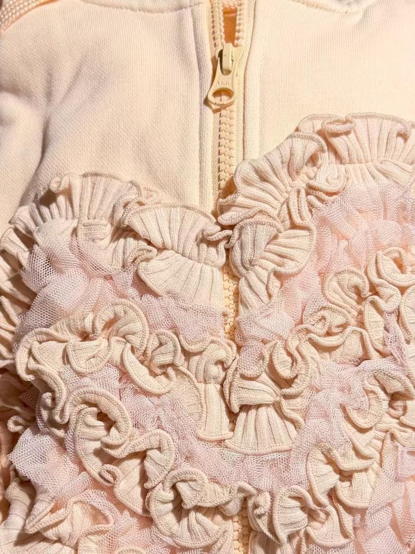 最新作 新品 Candy Stripper HEART FRILL HOODIE