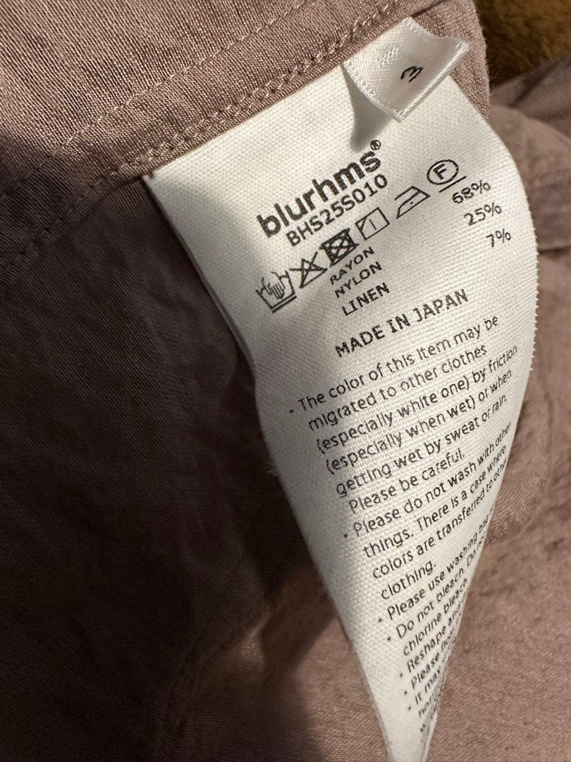 blurhms Beacon Jacket レーヨン ミリタリージャケット訳あり