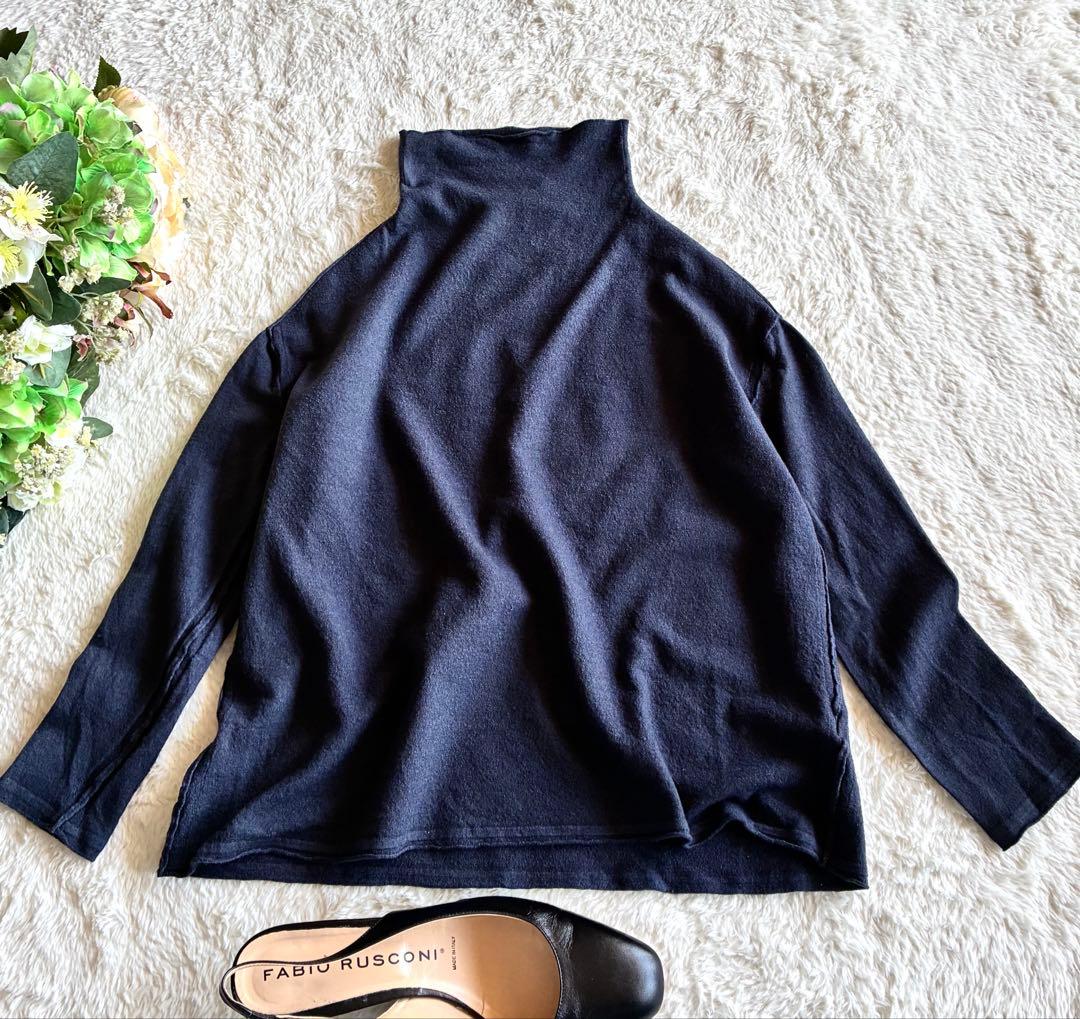 イタリア製TRANSIT PAR-SUCH上質 ウールニットハイネック美品春向け