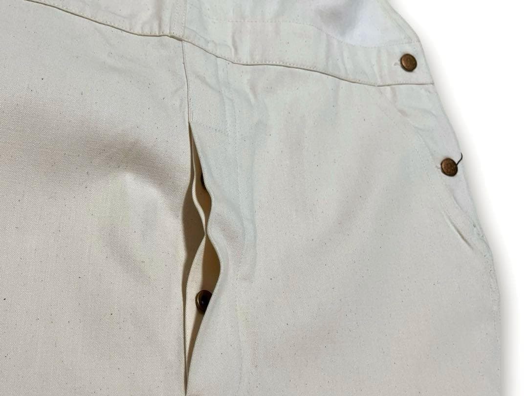 【新品未使用】アメリカンスミス　オーバーオール　USA製　キナリ　オーバーサイズ