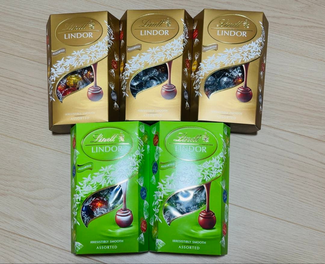 【5点セット】リンツ リンドール・コルネットアソート チョコ