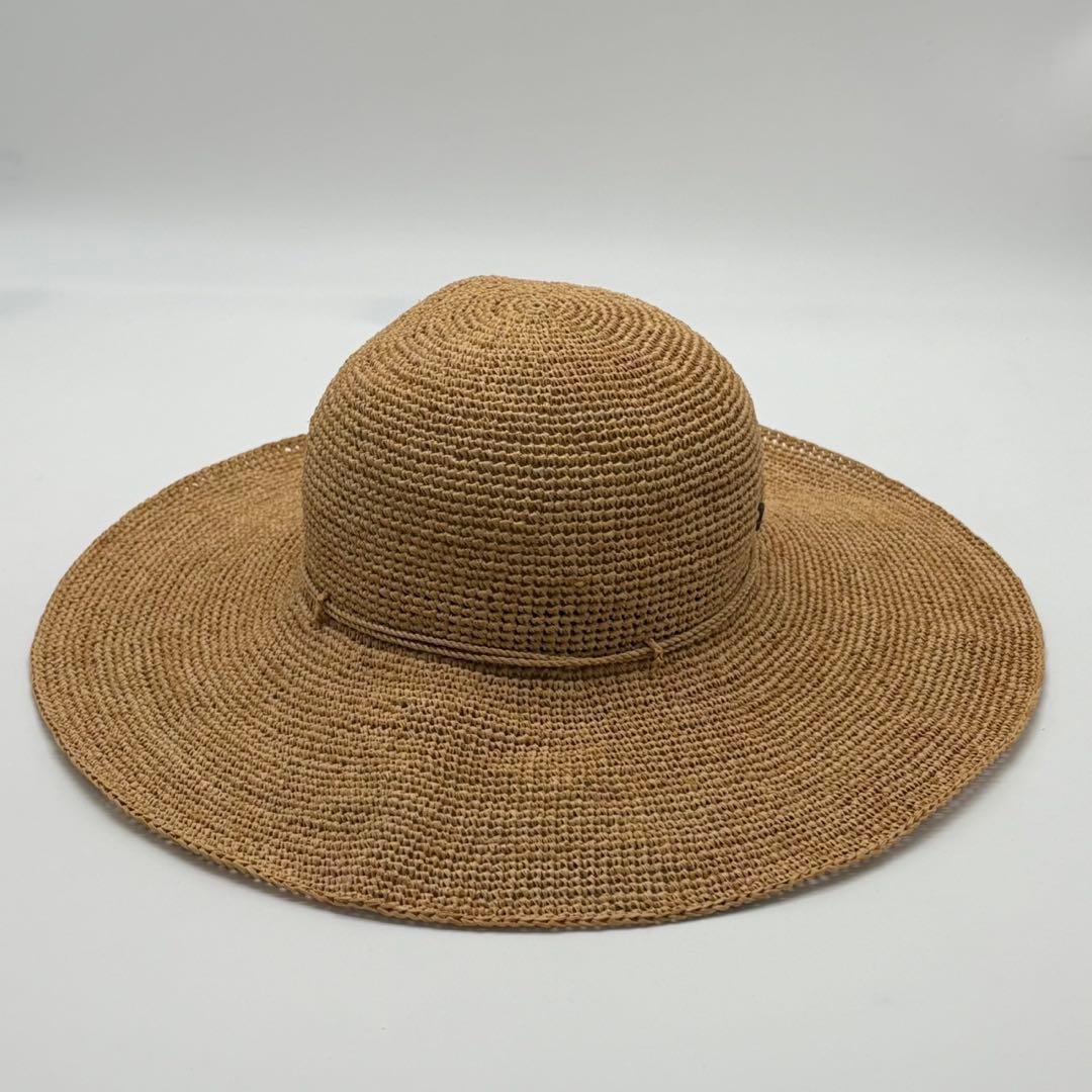 ヘレンカミンスキー　麦わら帽子　ラフィアハット　ナチュラル