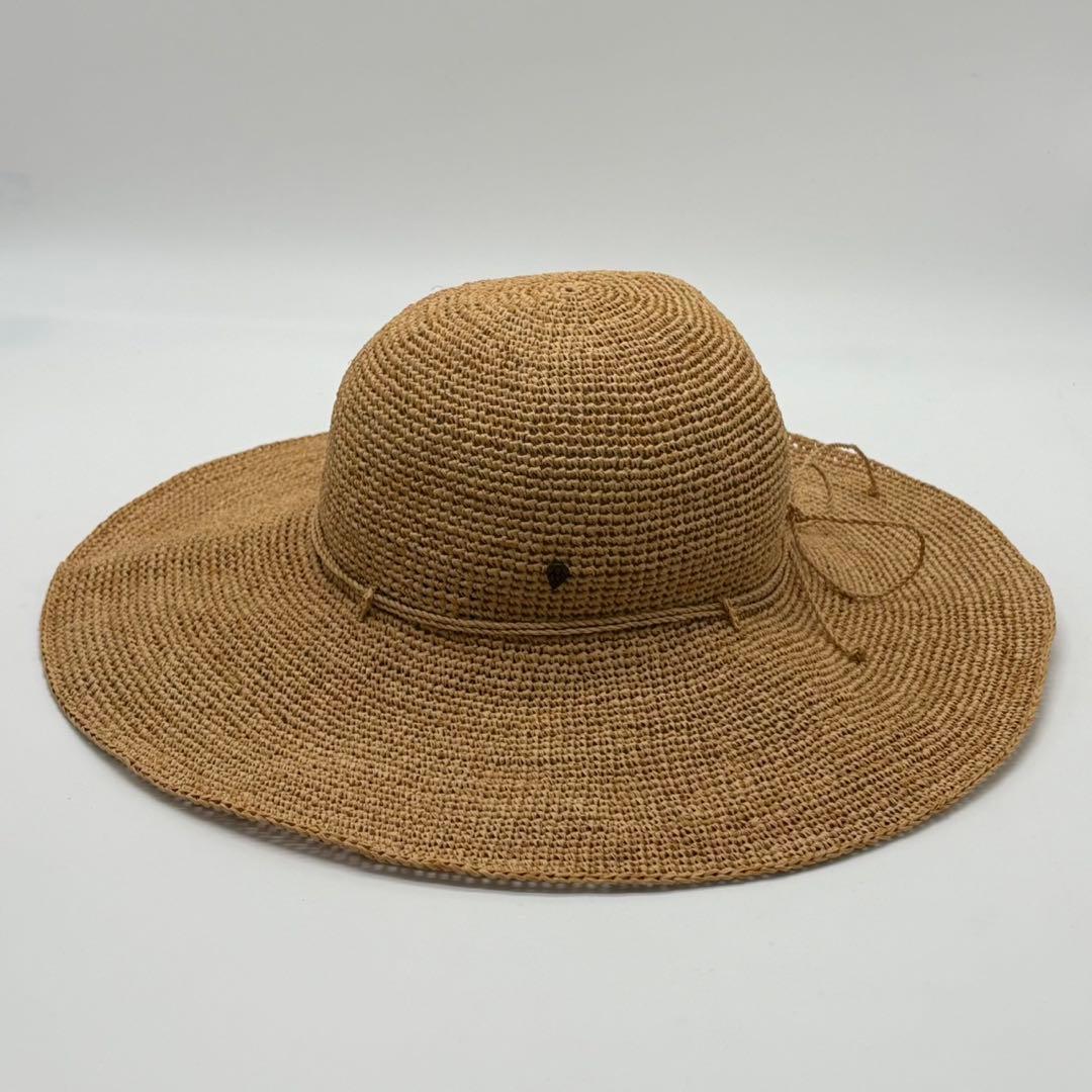 ヘレンカミンスキー　麦わら帽子　ラフィアハット　ナチュラル