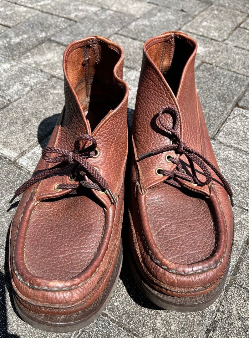 S*g様 ラッセルモカシン　スポーティングクレイチャッカ　　ブラウンレザー　28