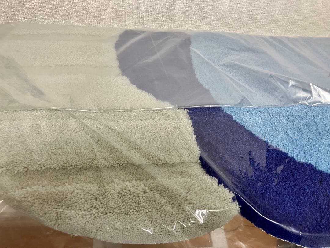 新品 MIYOSHI RUG A8_MR-045 BREAKFAST RUG 青