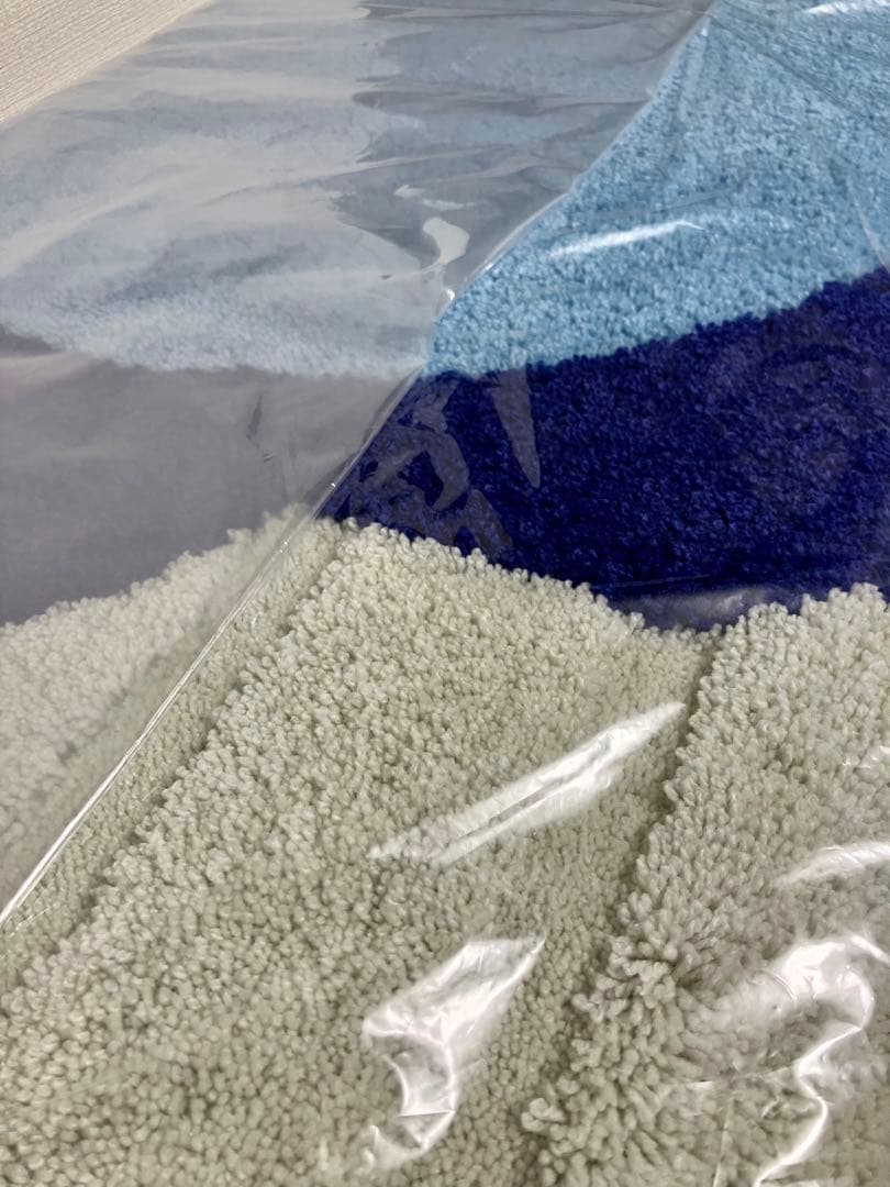 新品 MIYOSHI RUG A8_MR-045 BREAKFAST RUG 青