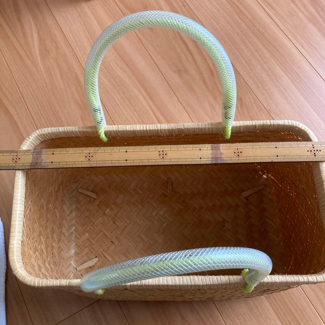 竹市場カゴ　自宅保存