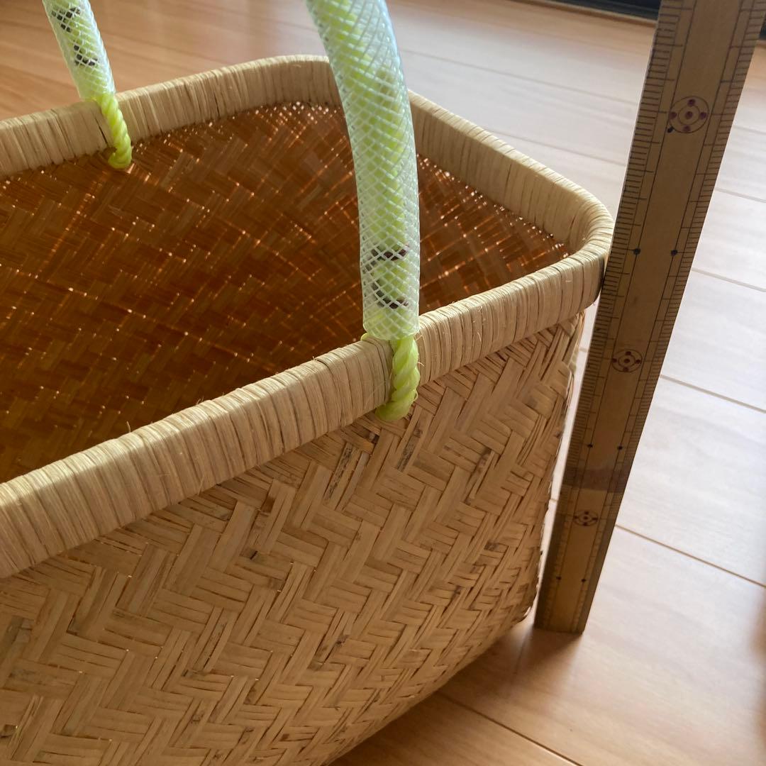 竹市場カゴ　自宅保存