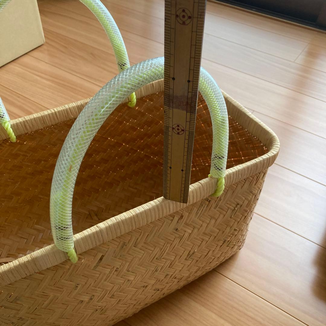 竹市場カゴ　自宅保存