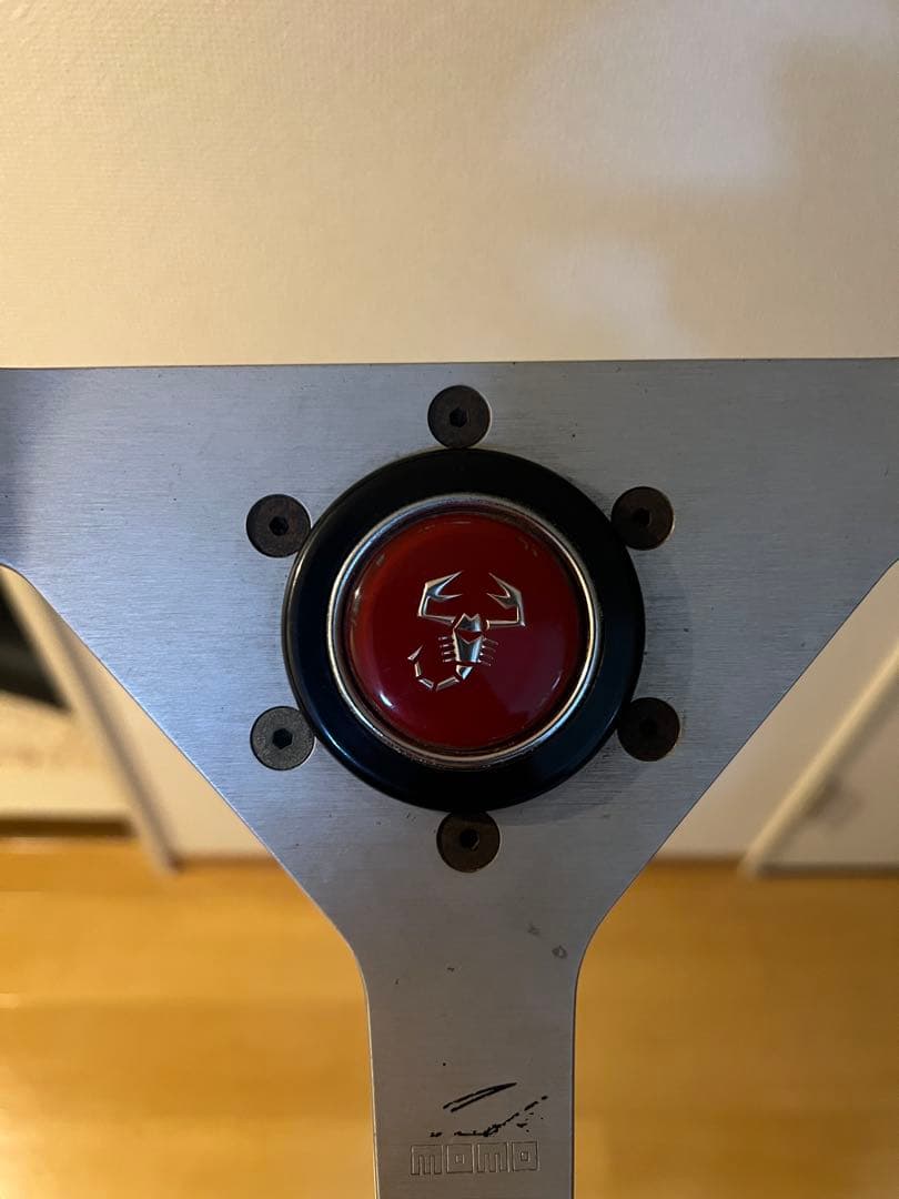 中古 アバルト 35cmパイ ステアリング ハンドル