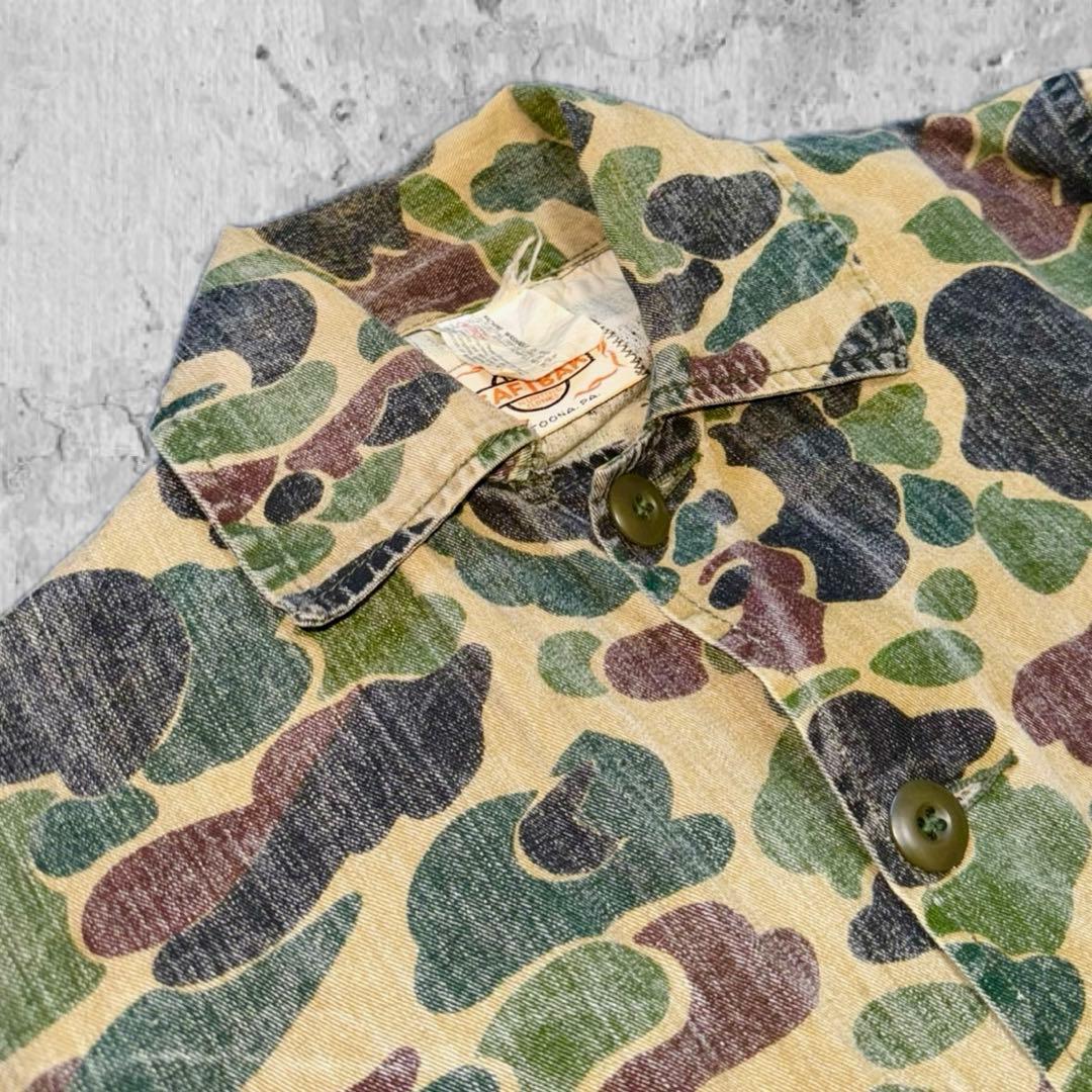 70sUSA製SAFTBAK ダックハンター カモ 迷彩 ハンティングジャケット