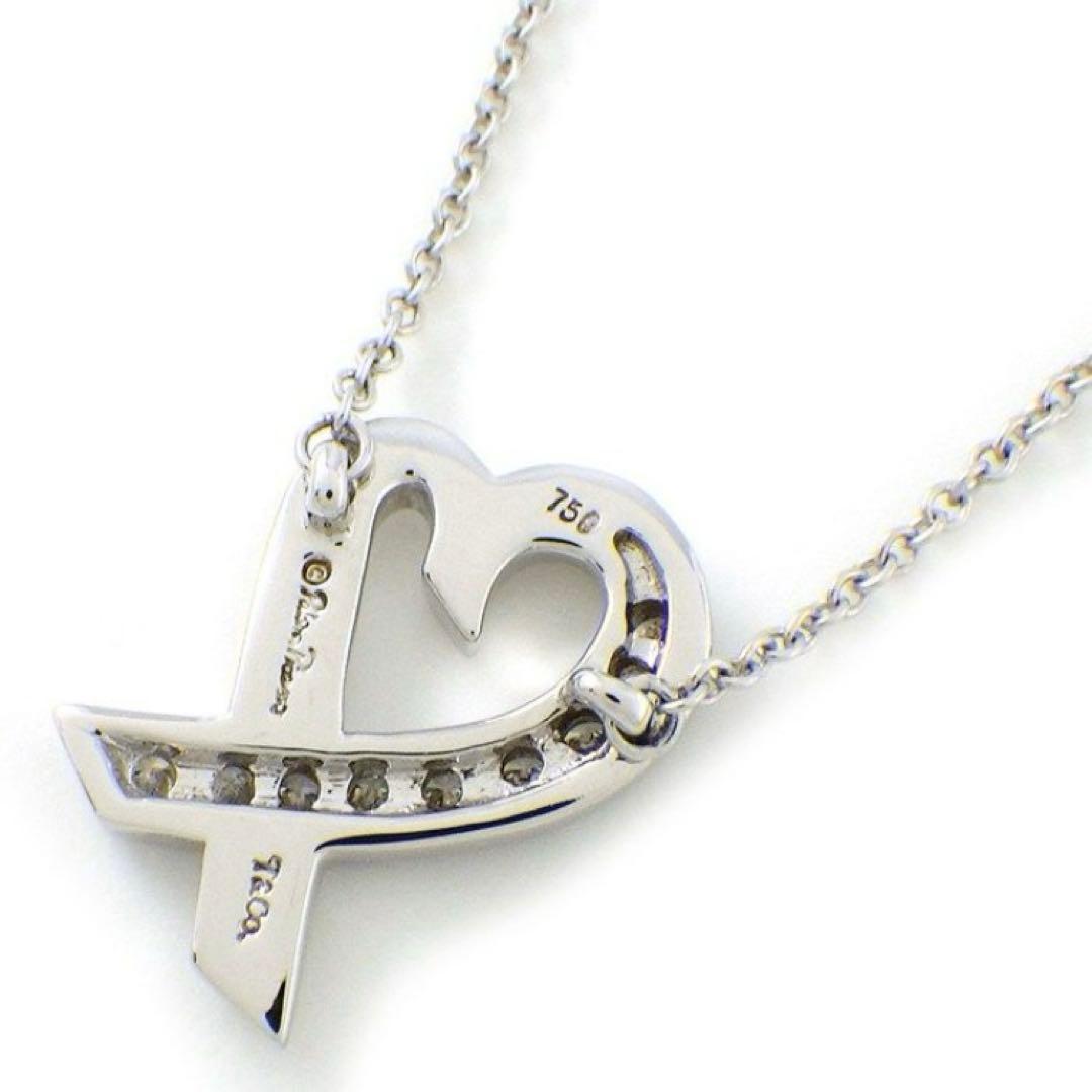 専用　美品　ティファニー　ラビングハート　ダイヤ　ネックレス　ホワイトゴールド
