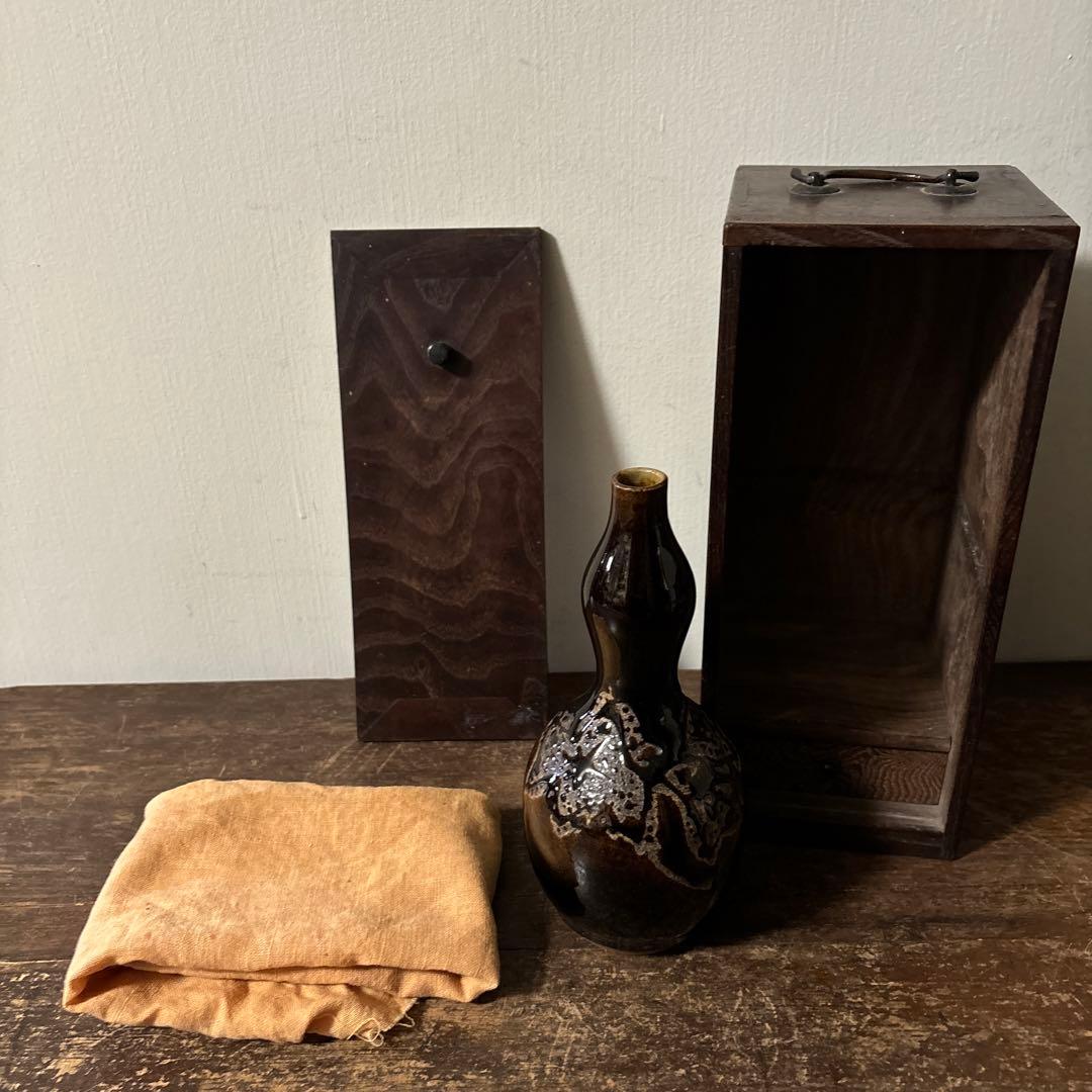 時代徳利　花入　古瀬戸　越中瀬戸　アンティーク　古美術　古伊万里　茶道具　骨董