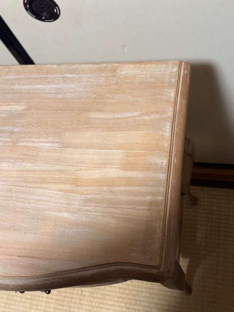 アンティーク調 サイドテーブル　花台 二段　インテリア シャビーシック シャビー