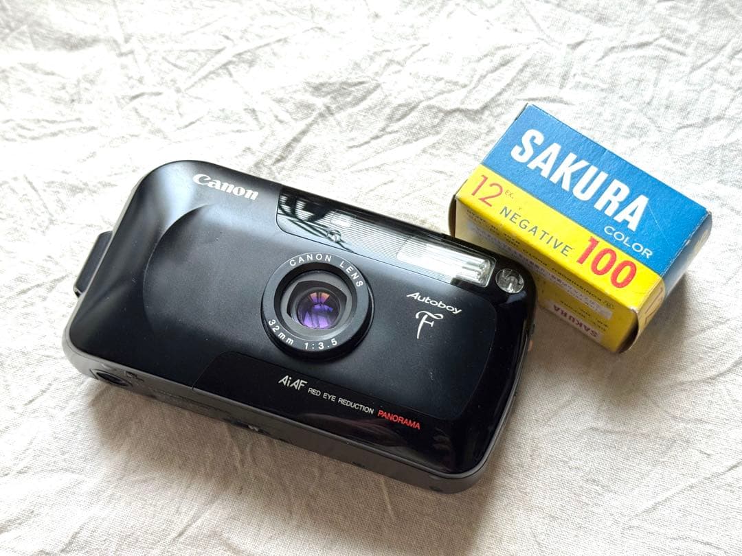 ⌘完動品！ 電池付き、作例あり！ Canon Autoboy F⌘