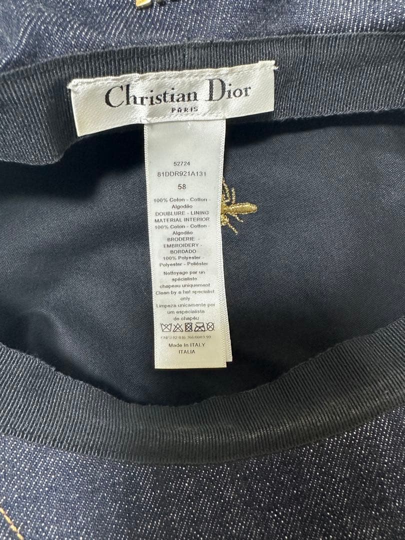 Dior デニムキャスケット CDロゴ刺繍
