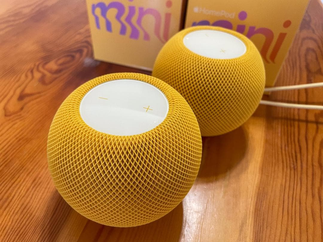 お値下げしました【美品】Apple Pod miniイエロー 2個セット