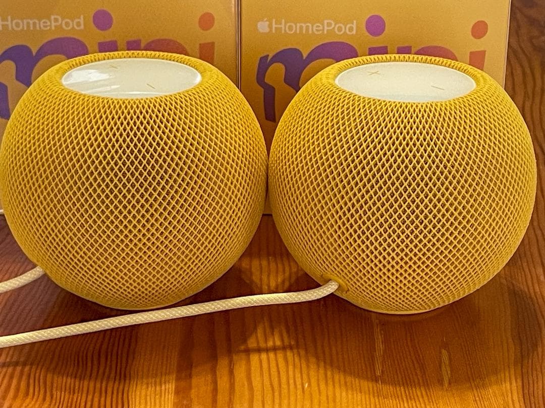 お値下げしました【美品】Apple Pod miniイエロー 2個セット