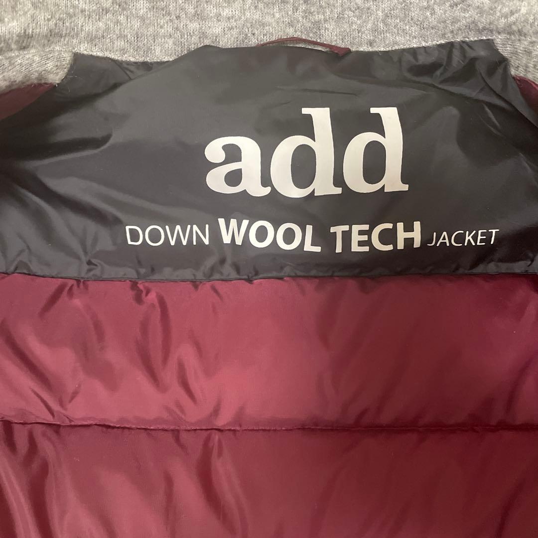 add ダウンウールテックジャケット　フード無し