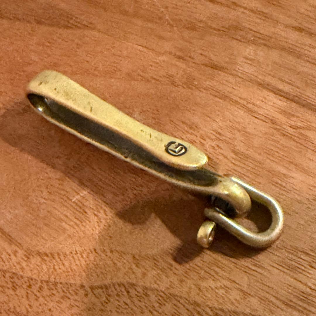 希少 GRINDLODGE グラインドロッヂ 真鍮 キーフック キーホルダー