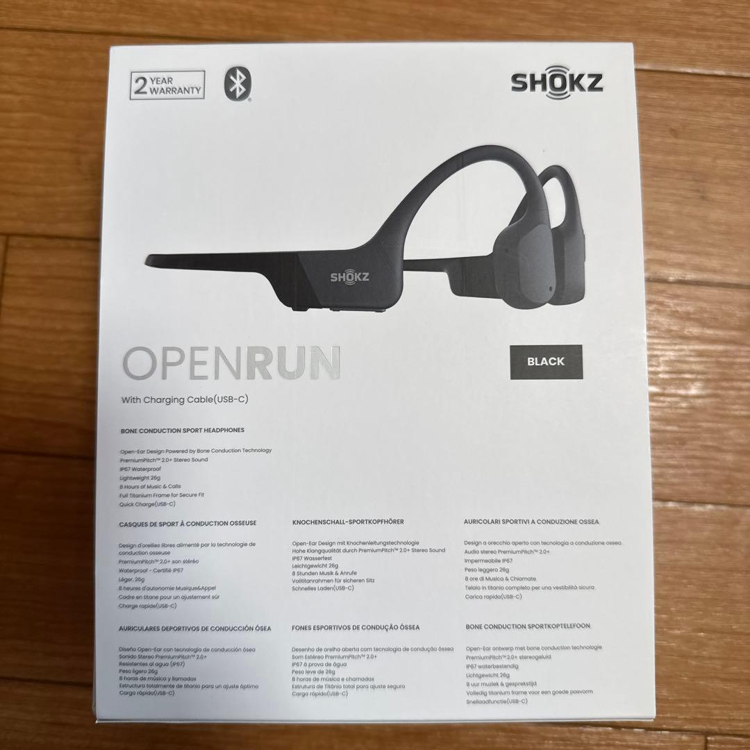 shokz open run 骨伝導イヤホン