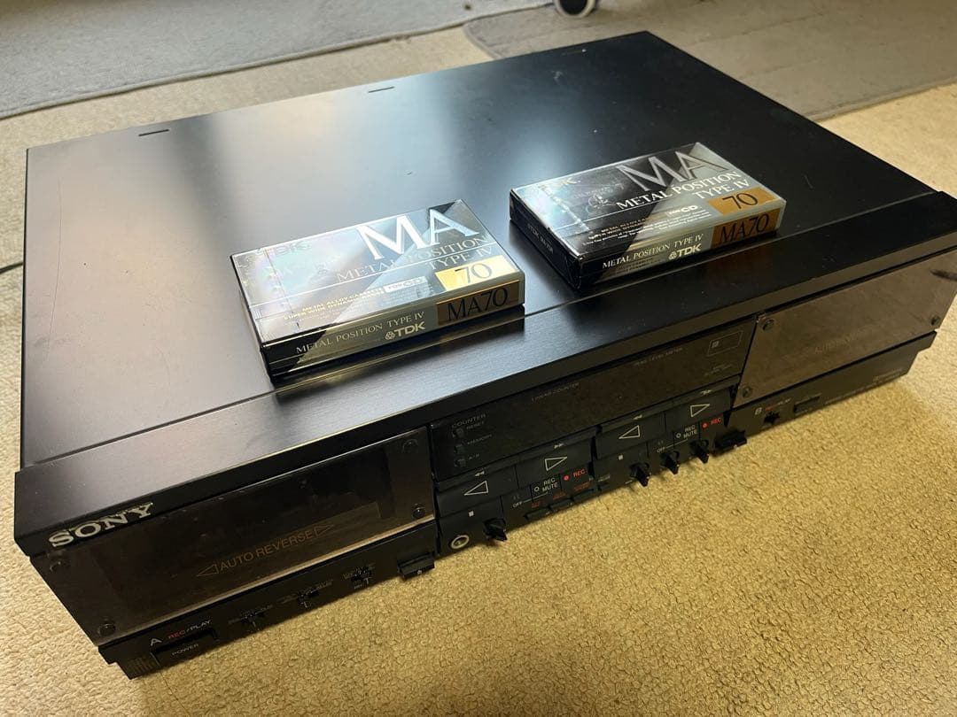 SONY デュアルカセットデッキ オートリバース　TCーWR900