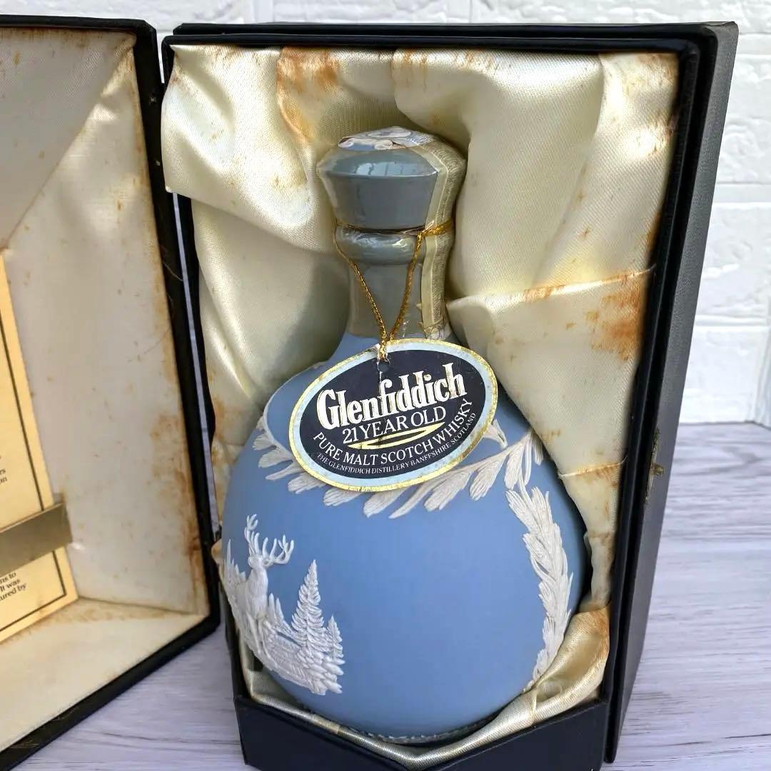 ◆希少◎箱付き◎未開栓◎Glenfiddich 21年 ウェッジウッドデキャンタ