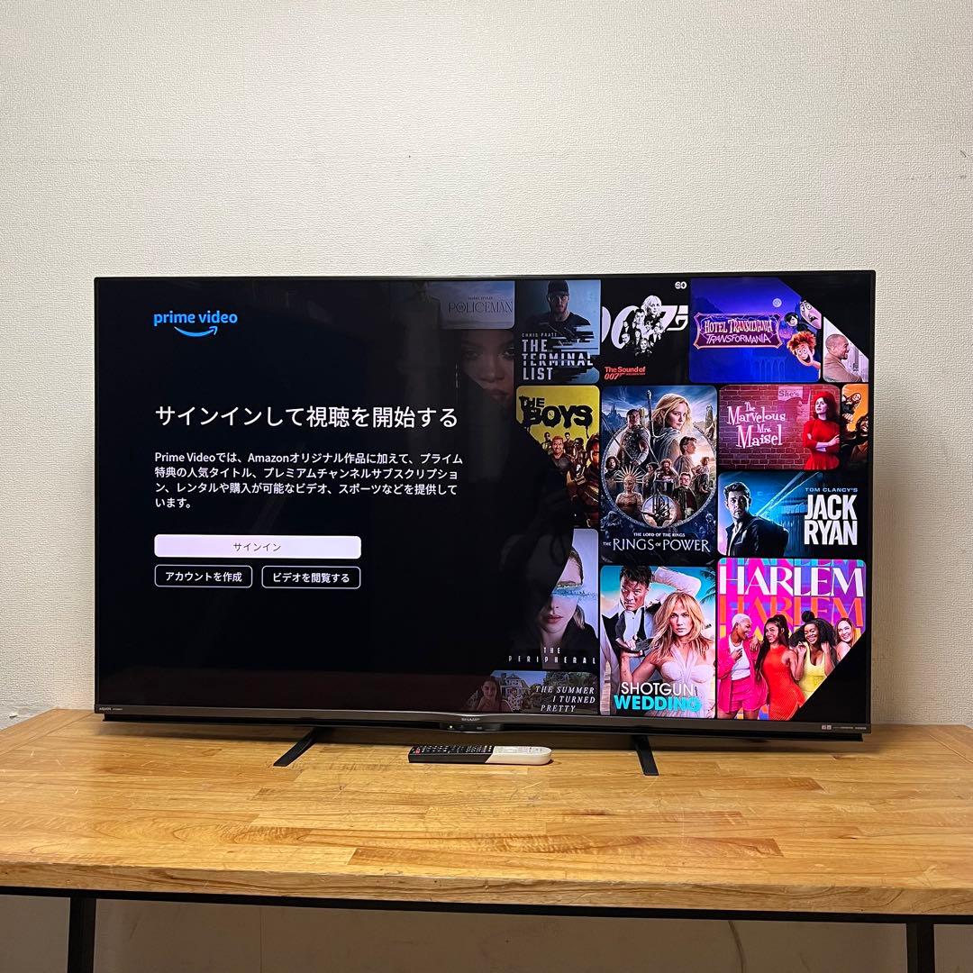 シャープ 60V型 4K 液晶テレビ Android TV 4T-C60AN1