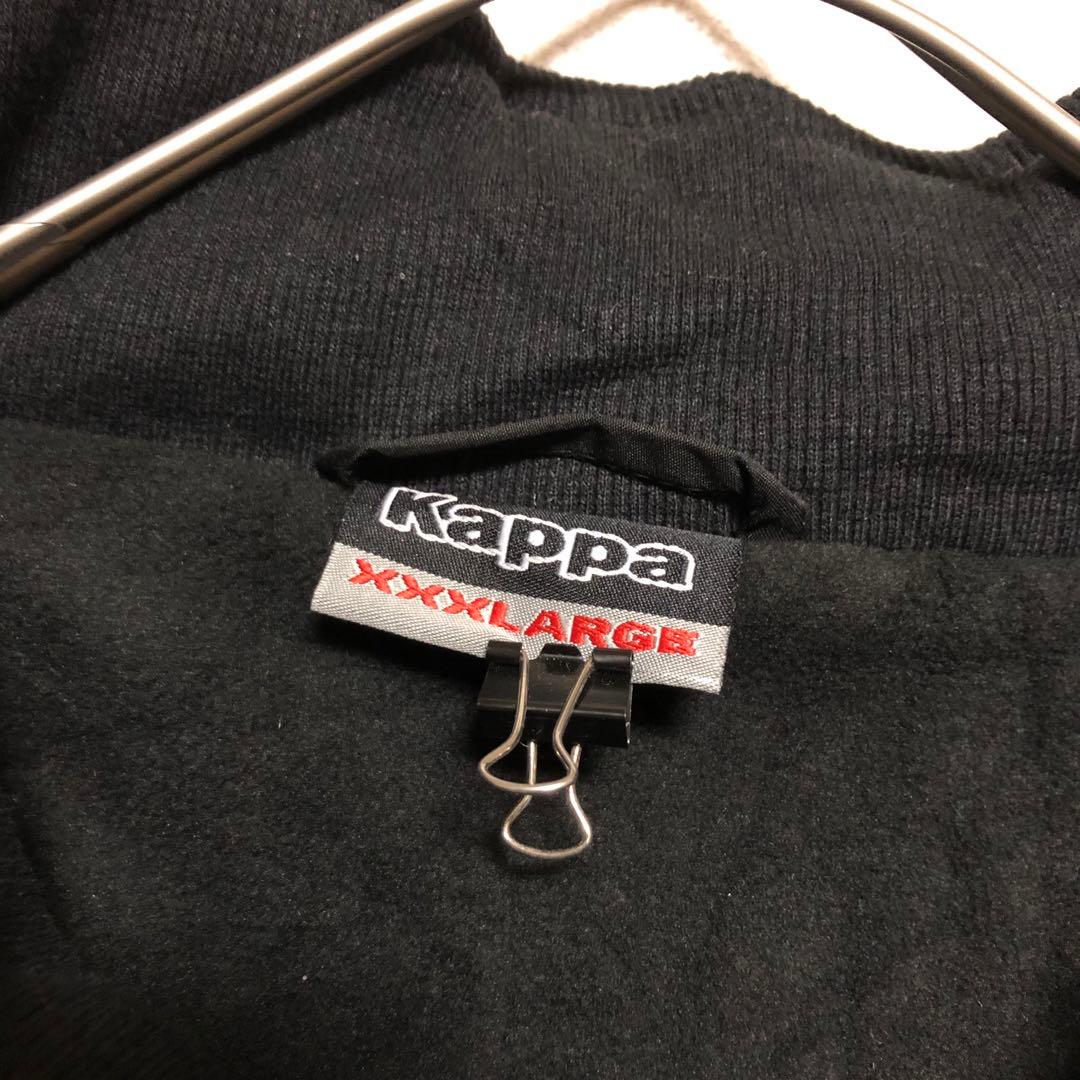Kappa カッパ ベンチコート 刺繍 ラグビー 大学 ゆるだぼ XXXL 黒