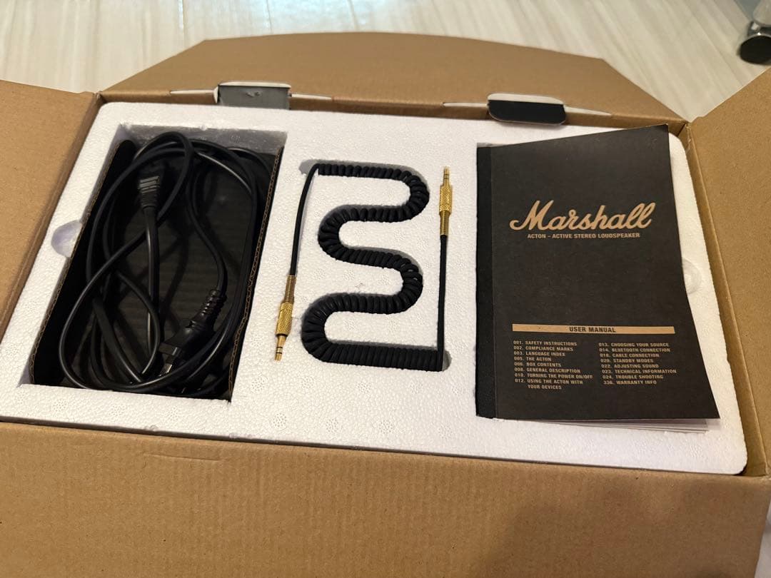 箱付きほぼ新品　Marshall ワイヤレススピーカー　ACTON