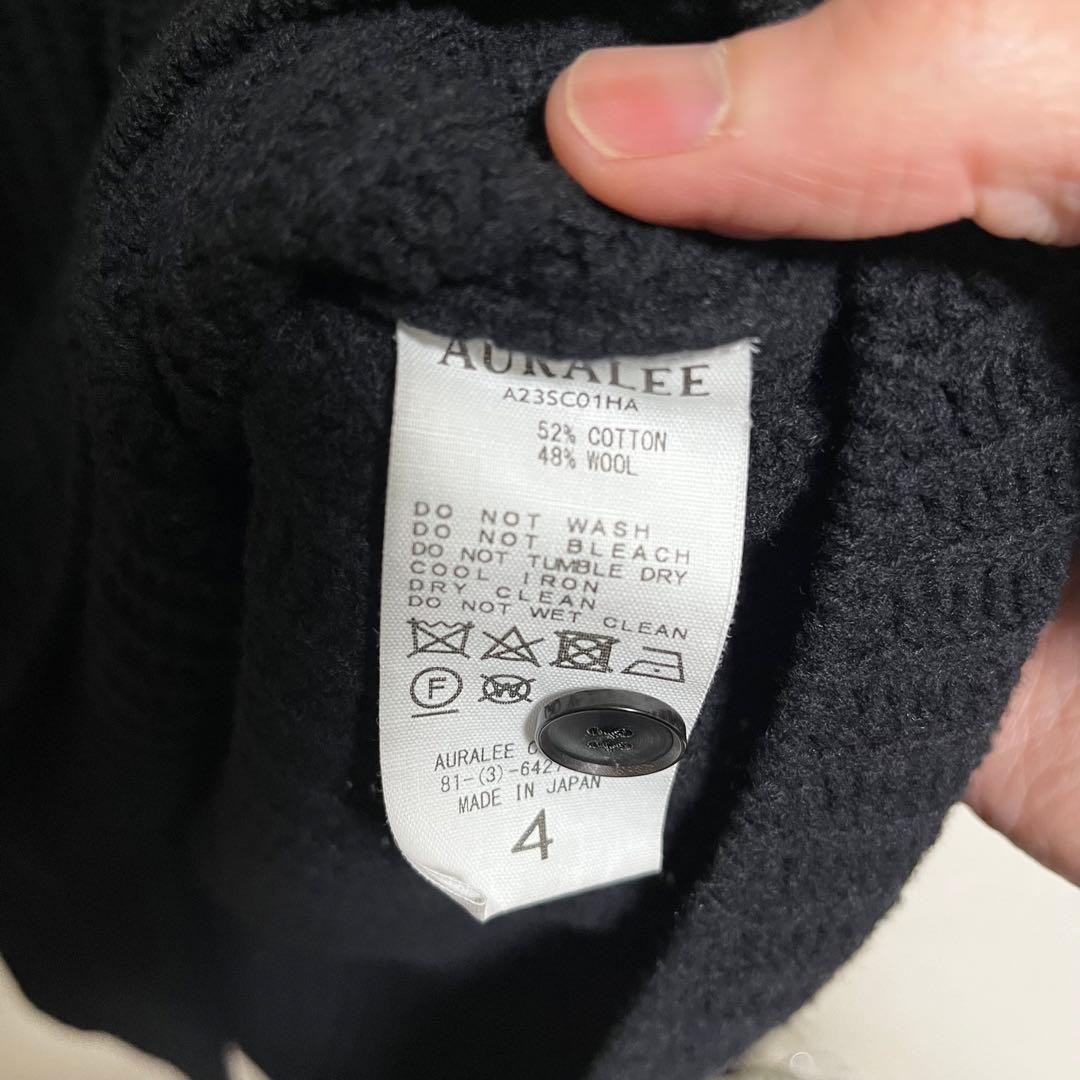 AURALEE ニットシャツ カーディガン stein A23SC01HA