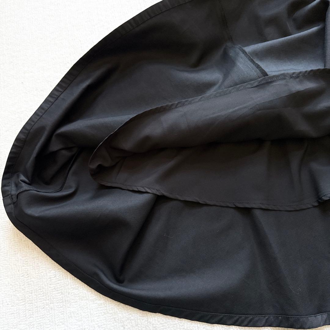 【極美品】マノフ　アーチスリーブ サーキュラー ワンピース　フレア　長袖