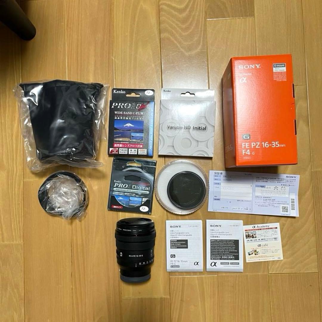 [美品]Sony FE PZ 16-35mm F4 G CPL、NDフィルター