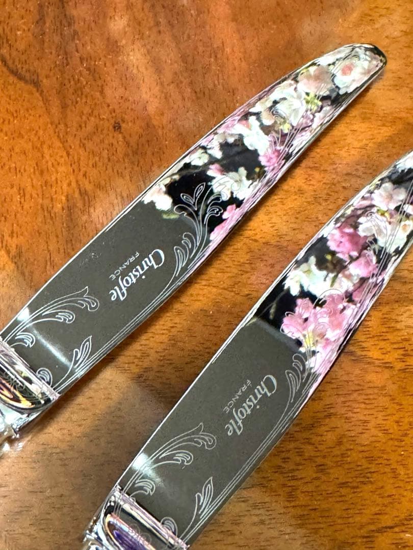 【極美品・レア/マルリー/テーブルサイズ】クリストフル　希少なアカンサス模様入り