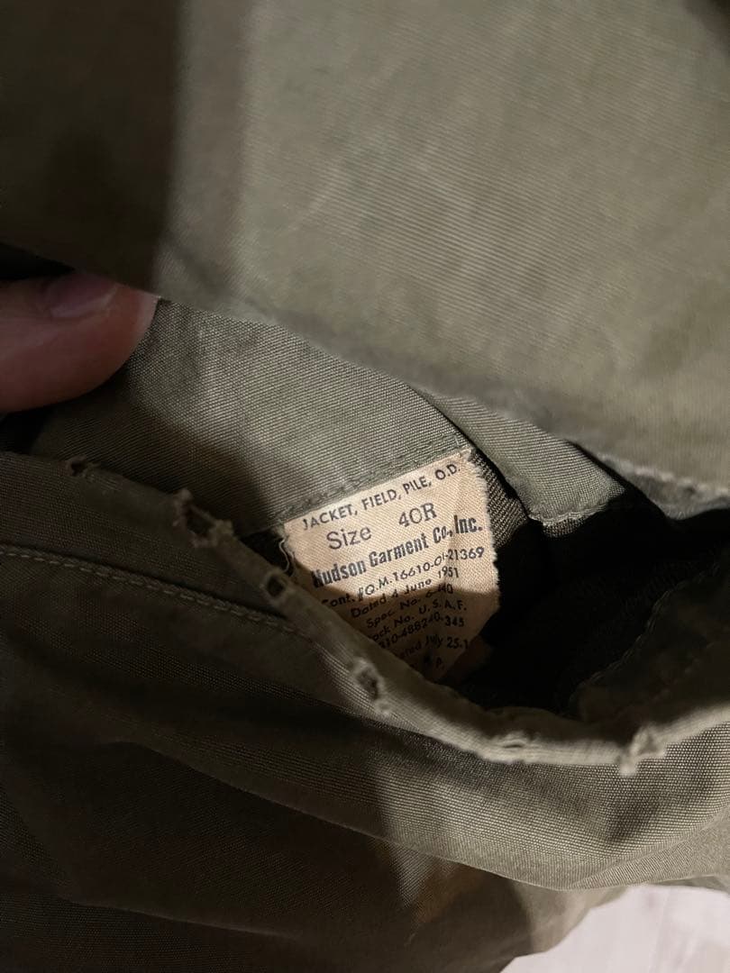 US ARMY 1940年代 M-43パイルライナー フィールドジャケット