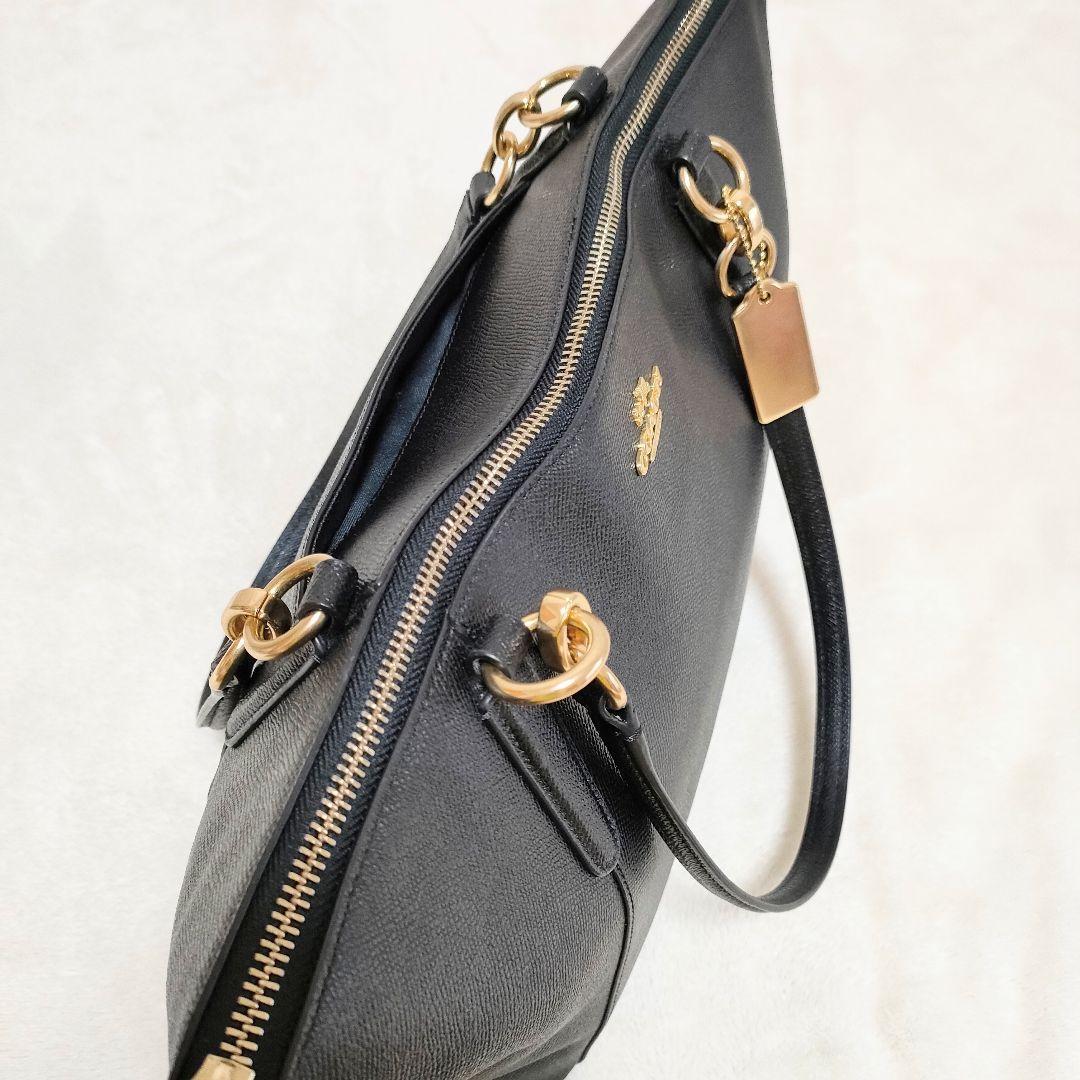 コーチ　COACH　トートバック　ビジネスバック　ブラック　黒　ショルダー