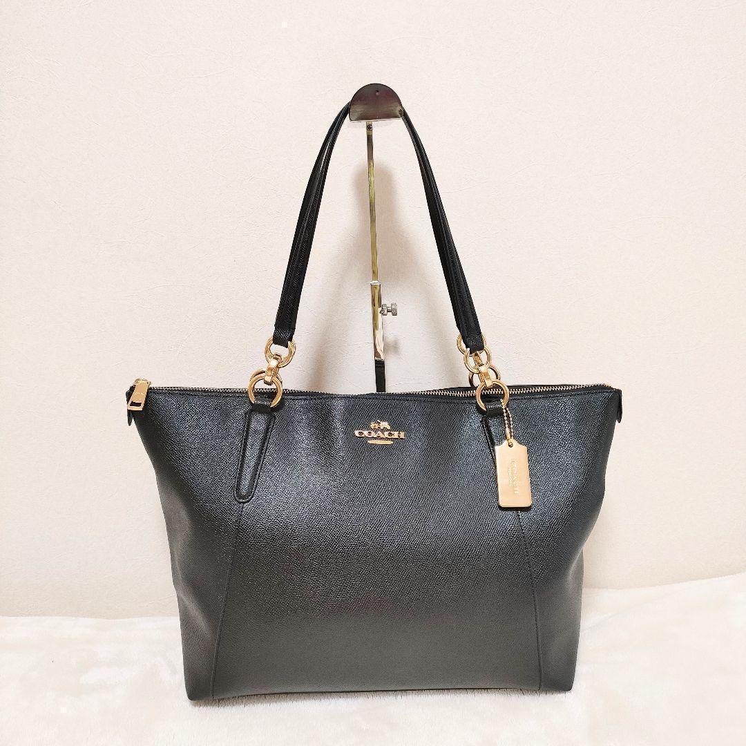 コーチ　COACH　トートバック　ビジネスバック　ブラック　黒　ショルダー