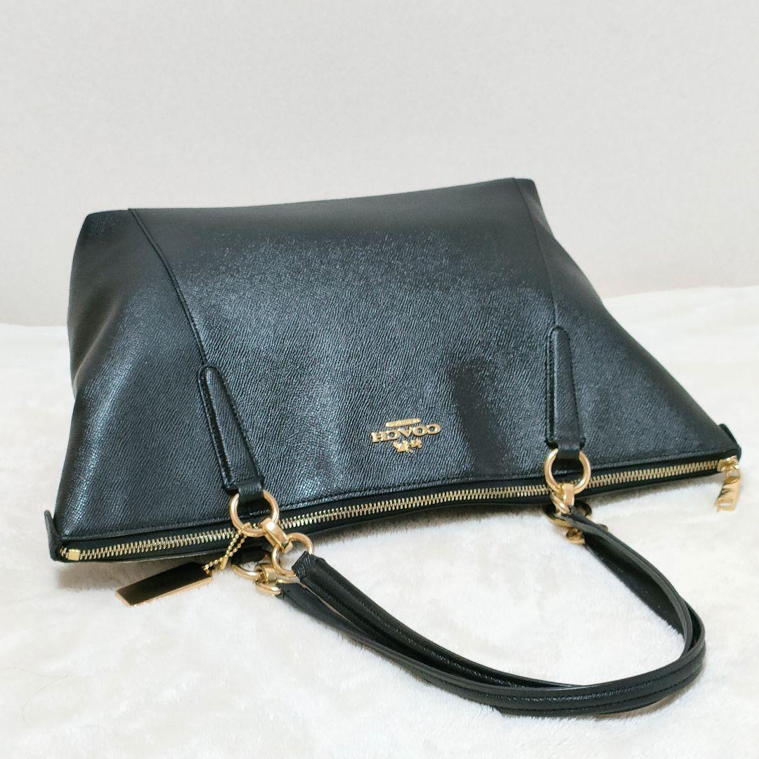 コーチ　COACH　トートバック　ビジネスバック　ブラック　黒　ショルダー