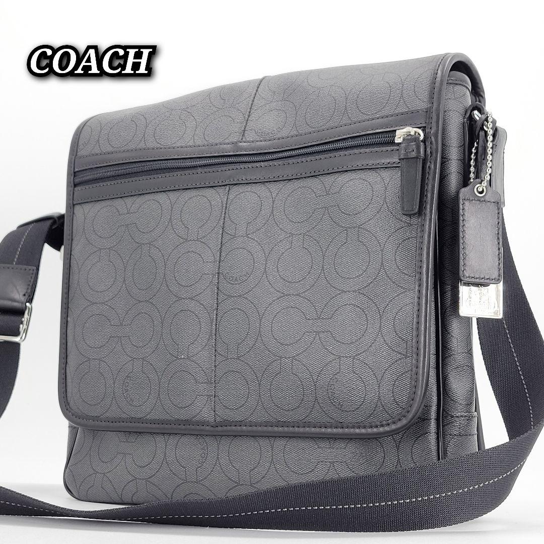極美品 COACH コーチ ショルダーバッグ オプアート 70262