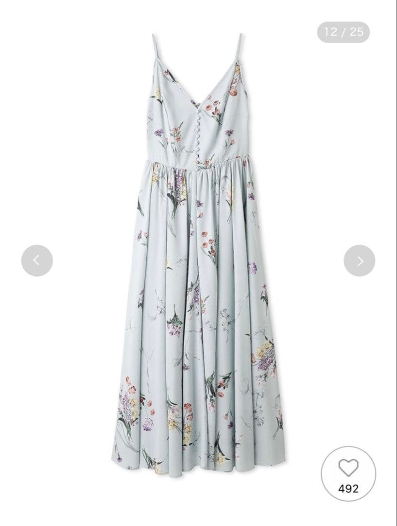 フレイアイディー　ボタニカルプリントキャミソールワンピース