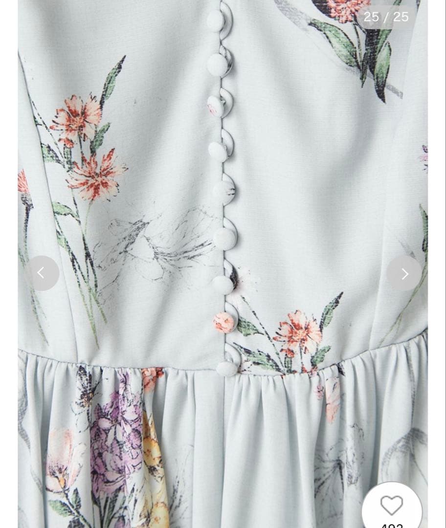 フレイアイディー　ボタニカルプリントキャミソールワンピース