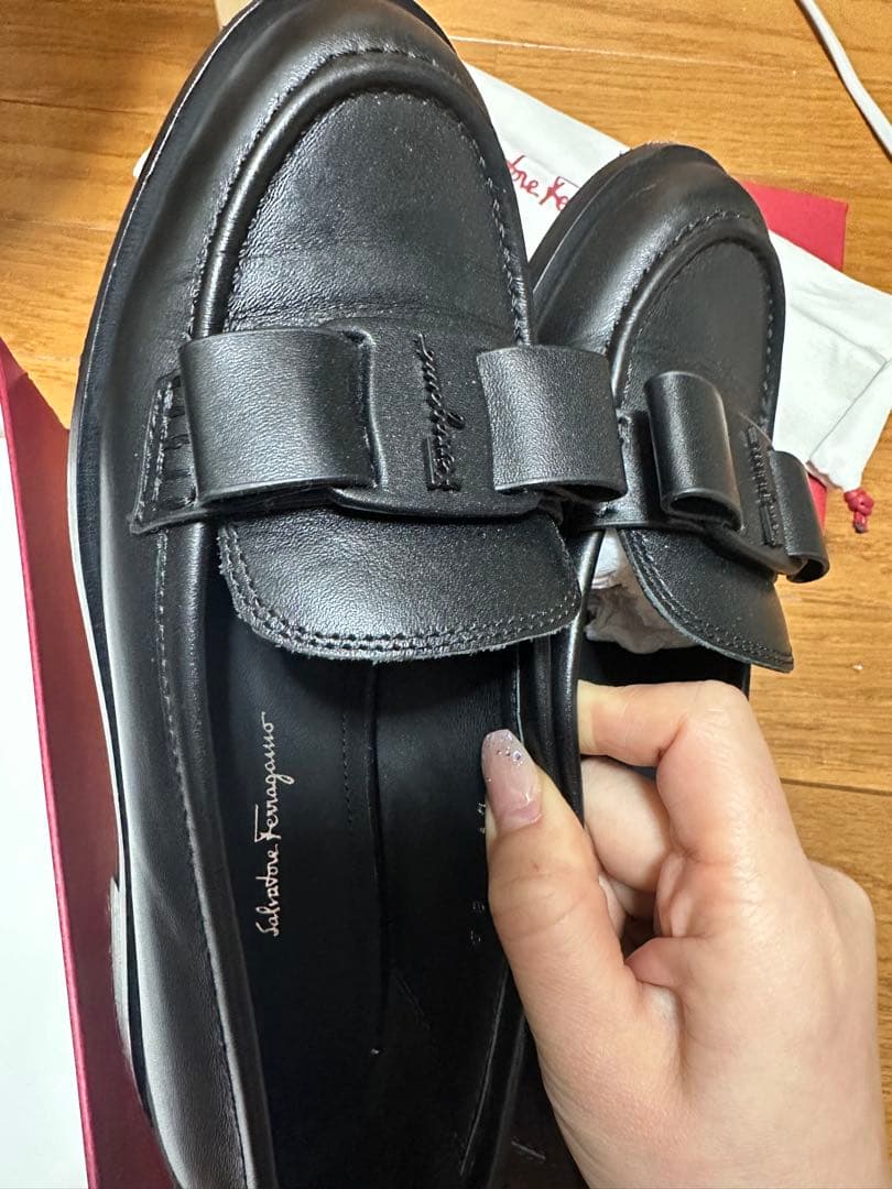 美品　定価126,500円ドゥロワー drawer 購入　フェラガモ　ローファー