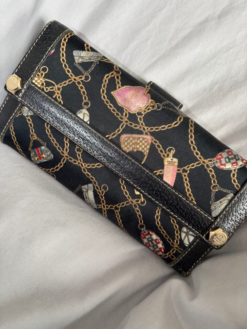 チェーンデザイン 長財布　GUCCI グッチ　レア