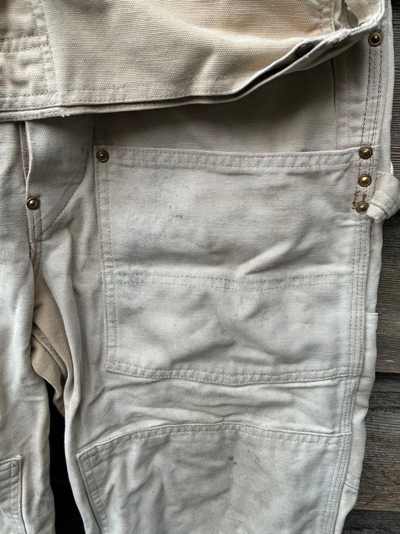 マ*ワ様 Carhartt 89年製　ダブルニー グレー　オーバーオール　USA