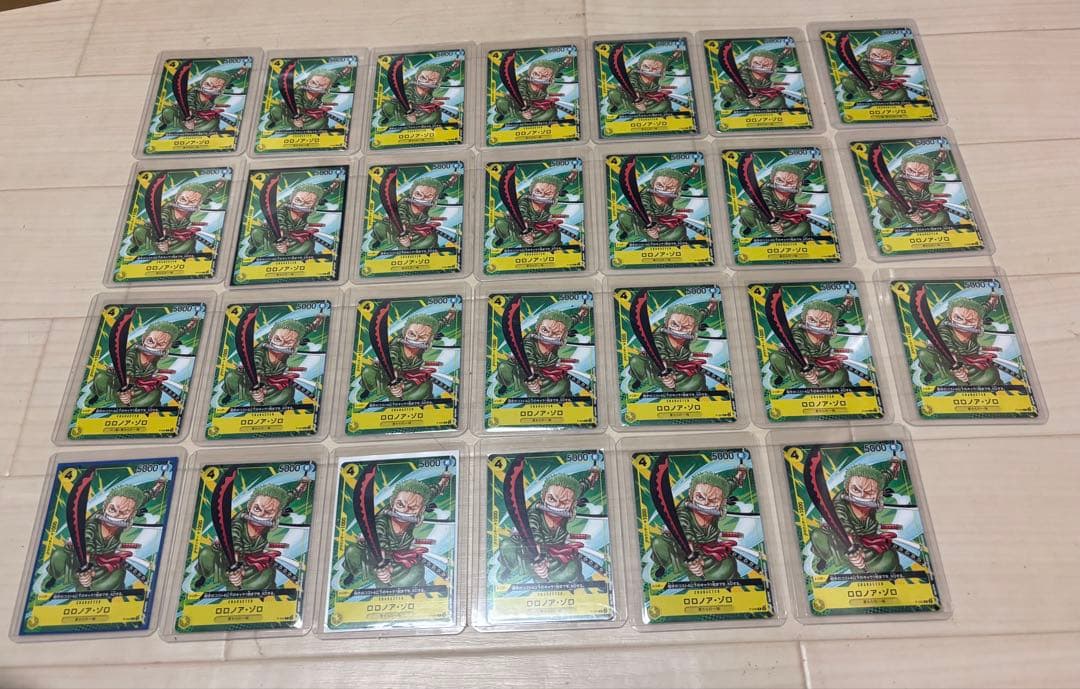 ゾロ　プロモ　最強ジャンプP P-042 27枚セット ワンピース エラー