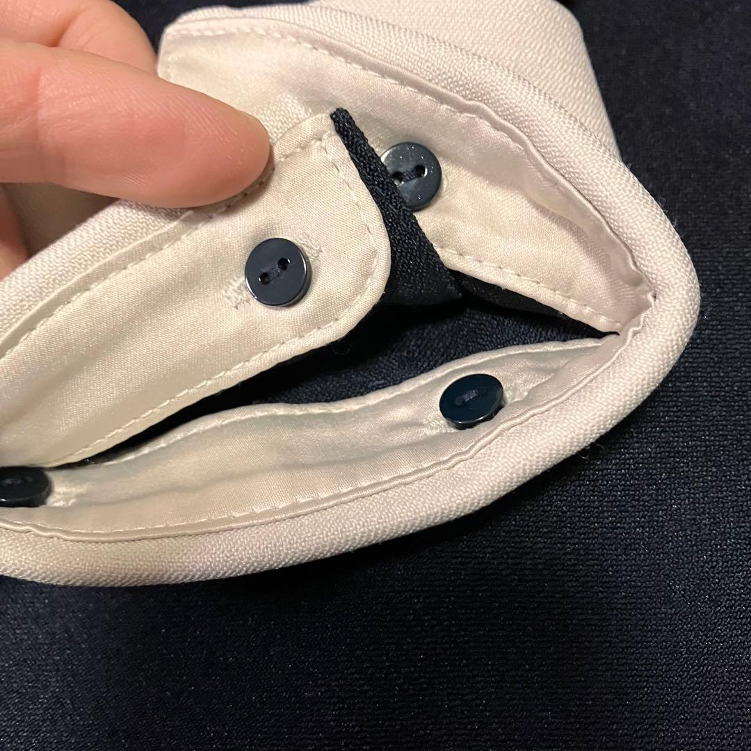 ☆SHIPS any ダブルクロス Aライン シャツワンピース ネイビー☆F