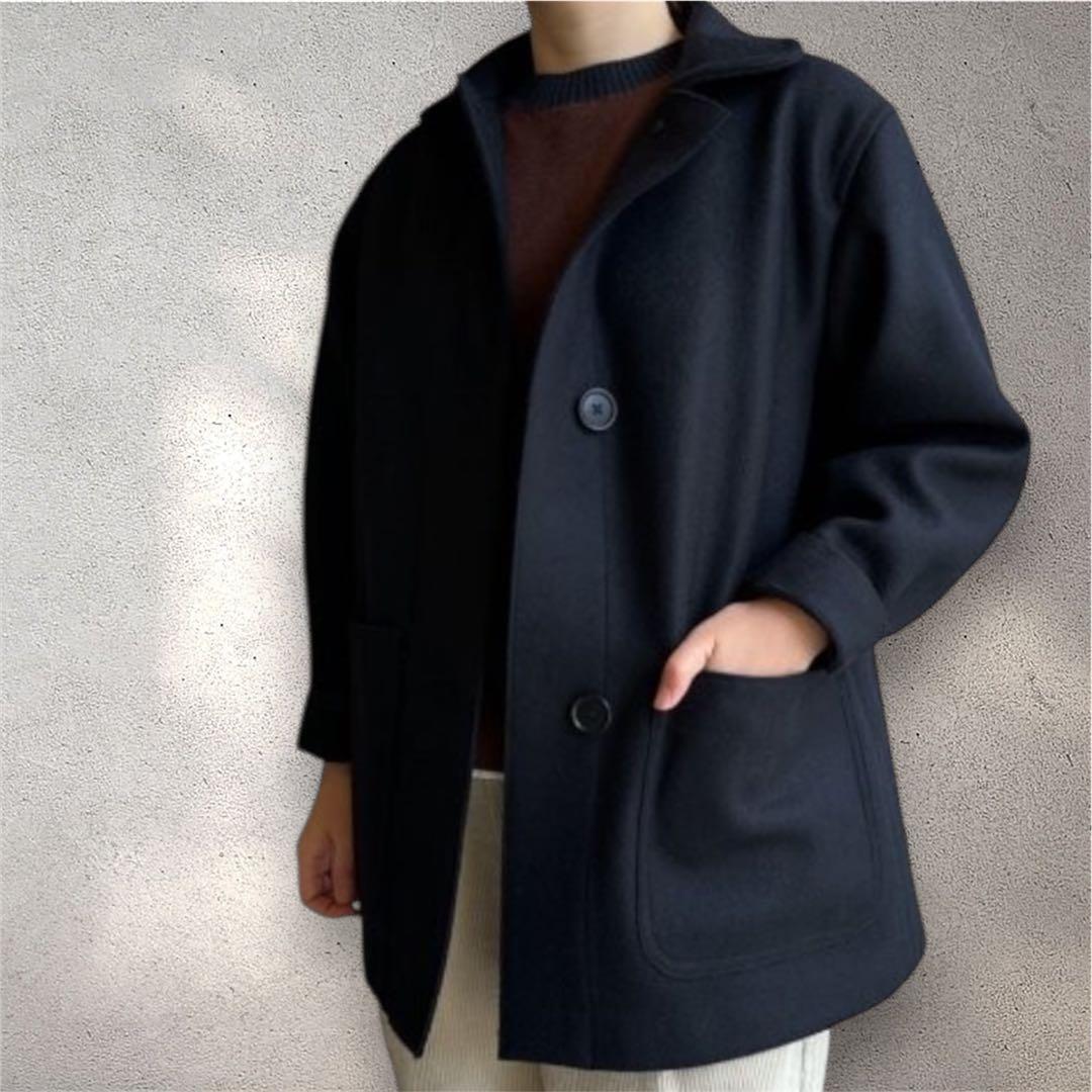 MHL.マーガレットハウエルMILITARY MELTON コート　定価9.3万