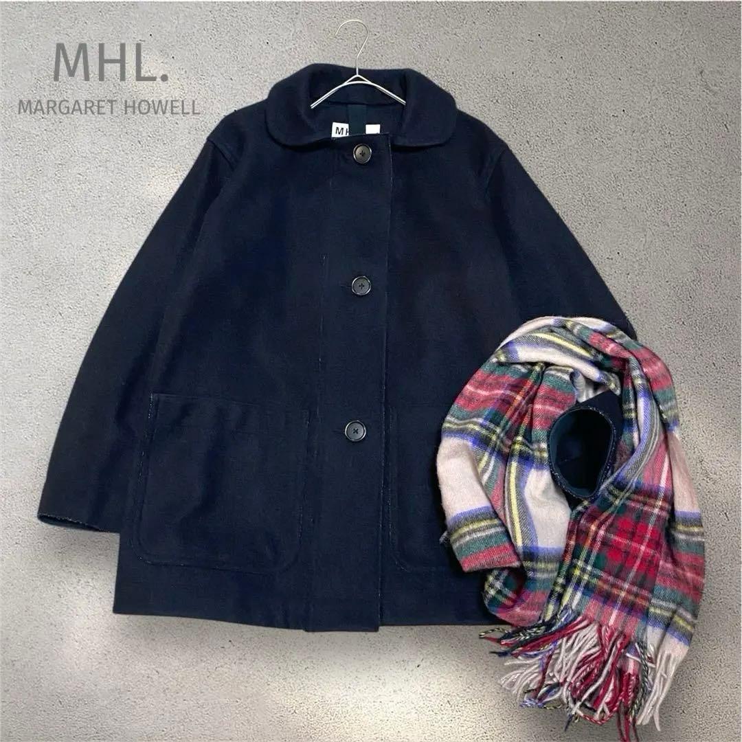 MHL.マーガレットハウエルMILITARY MELTON コート　定価9.3万