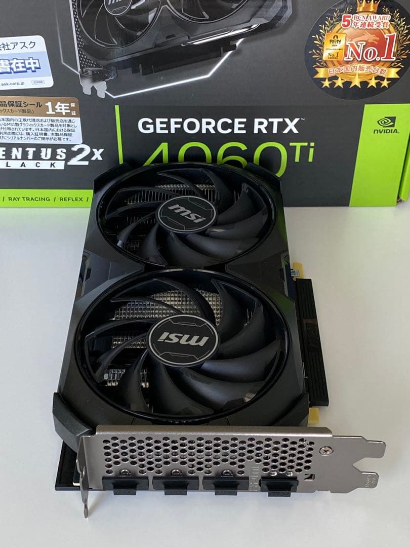 MSI GeForce RTX 4060 Ti グラフィックボード新品同様