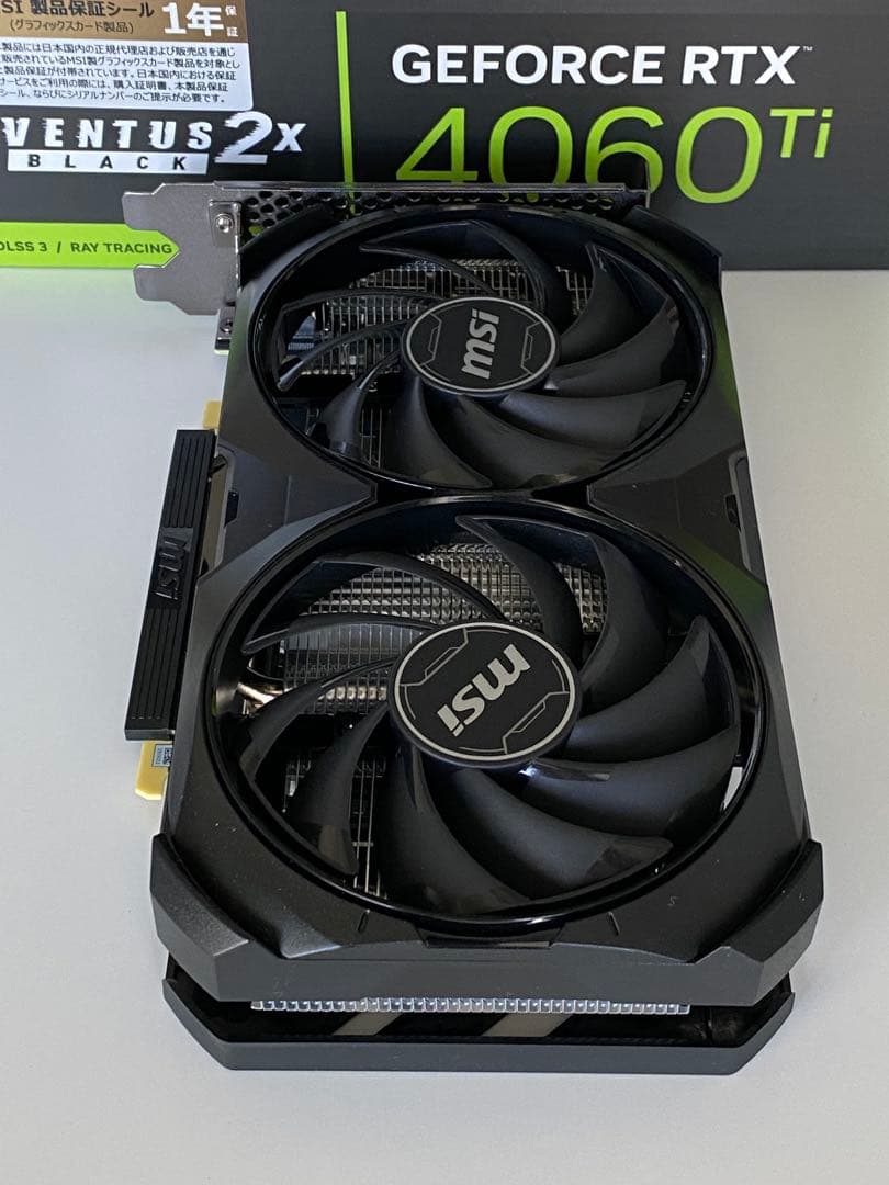 MSI GeForce RTX 4060 Ti グラフィックボード新品同様